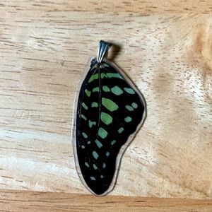 Real butterfly wing pendant!🦋
